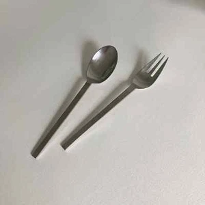 Dansk Ingot Solid Serving Set – 2 piece – Serving Spoon and Fork - Japan - Picture 1 of 9