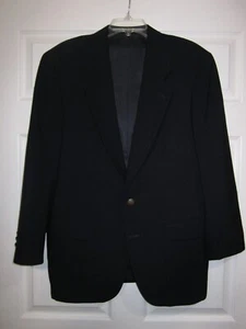 OSCAR DELA RENTA  CLASSIC NAVY SPORT COAT,  MENS SIZE 40R  #97H - Picture 1 of 11