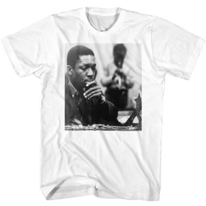 John Coltrane Jazz Saxophonist kontemplatives Foto Herren T-Shirt - Bild 1 von 3