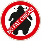040 Hells Angels, 81 Big Red Machine Sticker " No Fat Chicks "