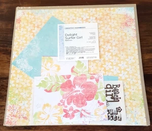 CREATIVE MEMORIES 12x12 DELIGHT SURFER GIRL ADDITIONS BNIP - Picture 1 of 2