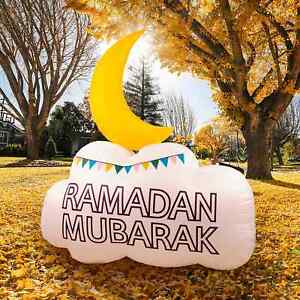 Inflatable Indoor and Outdoor Decor for Ramadan Kareem, Moon Crescent, Eid