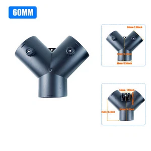 60MM 2 Valve Adjust Air Diesel Parking Heater Y Duct Splitter Pipe Connector CN# - Bild 1 von 6
