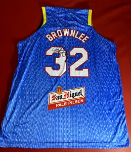 2023-24 BASKETBALL JERSEY SIGNED JUSTIN BROWNLEE AUTO GILAS PILIPINAS CUSTOM - Picture 1 of 10