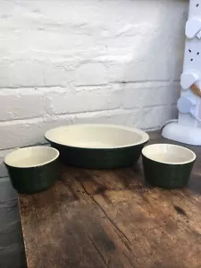 Ie Creuset Française Earthenware, 2 Ramekins And Pie Dish - Picture 1 of 16
