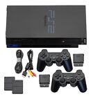 Guaranteed Playstation 2 Ps2 Console Black + Wireless Controllers + Us Seller