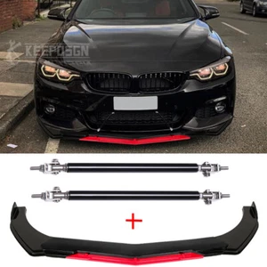Kit de cuerpo del alerón divisor de labios con parachoques delantero para 4 series F32 F33 F36 + varillas de puntales - Imagen 1 de 12