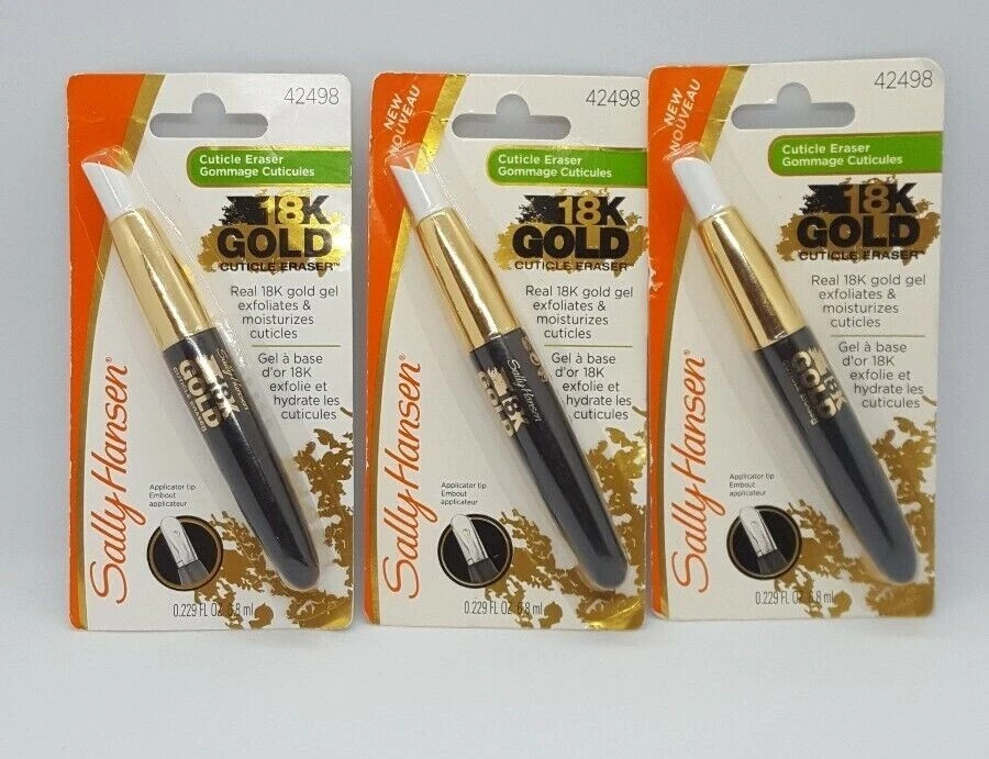 Borrador de cutículas Sally Hansen oro 18K removedor de cutículas 42498 (LOTE DE 3) Foto 1 de 1