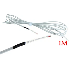 5 Pcs Single-end Thermistors Temperature Probe Sensor Electrical Cable NTC3950 - Photo 1/2