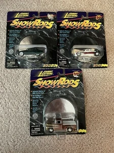 (3) JOHNNY LIGHTNING SHOWRODS SPEED COUPE WILD KAT SAM BARRIS MERC - Picture 1 of 2