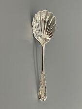 English Hallmarked Silver Shell Shaped Spoon by Jackson/Fullerton, London c.1905