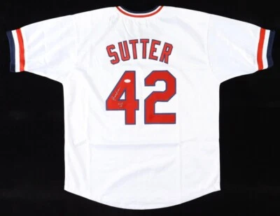 Bruce Sutter Signed St. Louis Cardinals Jersey Inscribed "H.O.F. 06" (JSA COA) - Image 1 of 4