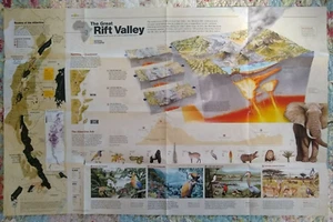 Nat Geo Map Insert November 2011 The Great Rift Valley Africa Lakes - Picture 1 of 2