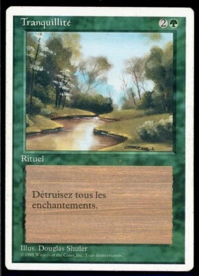 1995 MTG Magic the Gathering Tranquillité French Tranquility - Image 1 of 2