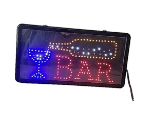 Lighted Neon Electric Display Bar Sign - Picture 1 of 6