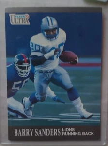 Barry SANDERS 1991 Fleer Ultra Football Card #169 NEAR MINT CONDITION - Picture 1 of 2