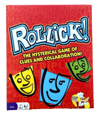 Rollick The Hysterical Team Charades Family Party Game 2018 by The Game Chef - Image 1 of 3