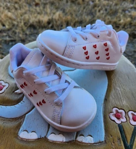 Adidas Stan Smith "Embroidered Hearts" Girls' Toddler 6C - Picture 1 of 10