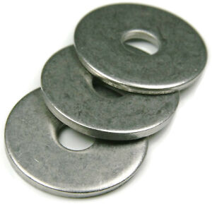 Stainless Steel Fender Washers Extra Thick Washers SAE Inch Sizes 1/4" - 1/2"