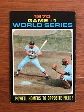 1971 TOPPS BASEBALL #327 World Series Game 1 (Boog Powell) EX/MT