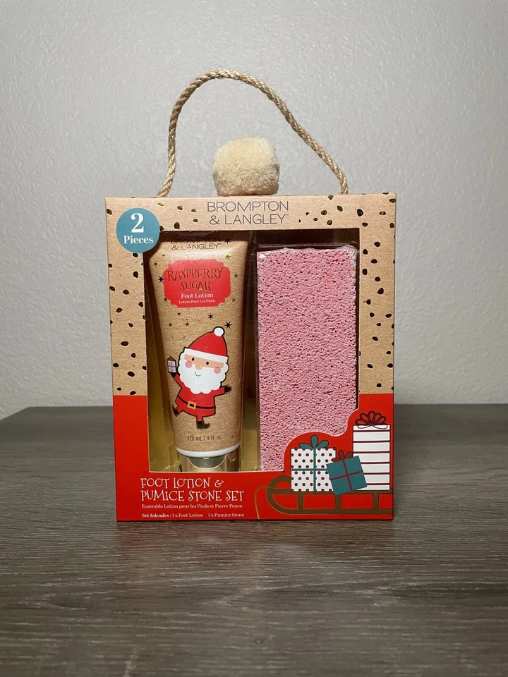Holiday Foot Lotion & Pumice Stone Gift Set - Brompton & Langley - Image 1 of 4
