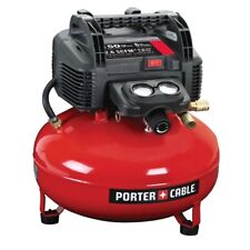 Porter-Cable C2002ECOM 0.8 HP 6 gal. Oil-Free Pancake Air Compressor New