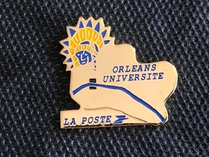 c PIN PINS ENAMEL POSTE PTT ORLEANS UNIVERSITE - Foto 1 di 1