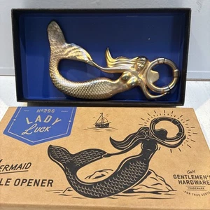 Lady Luck Meerjungfrau Flaschenöffner Messing beschichtet von Herren Hardware Nr. 296 NEU - Bild 1 von 7