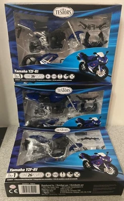 Lot of 3 Testors Yamaha YZF-R1 Motorcycle Kits # 650001T  Skill Level 1 - Image 1 of 4