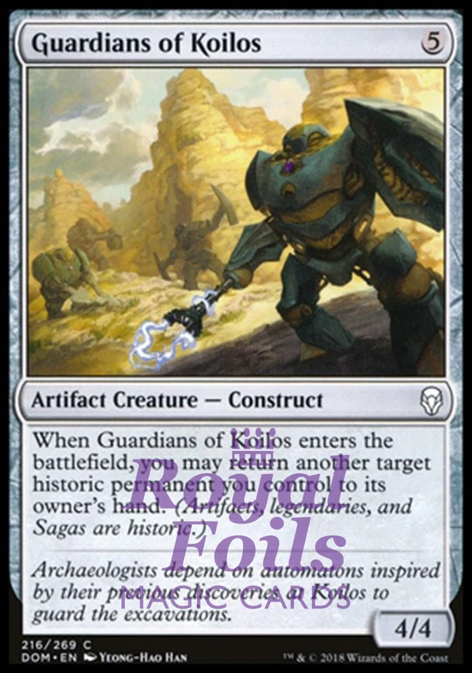 Guardians of Koilos 4x FOIL DOM MTG Dominaria Common MINT artifact - Image 1 of 1