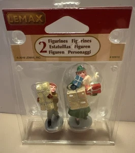 CHRISTMAS RUSH, Set of 2 Lemax Village Collection 2018 #82610 - Shoppers - Picture 1 of 4