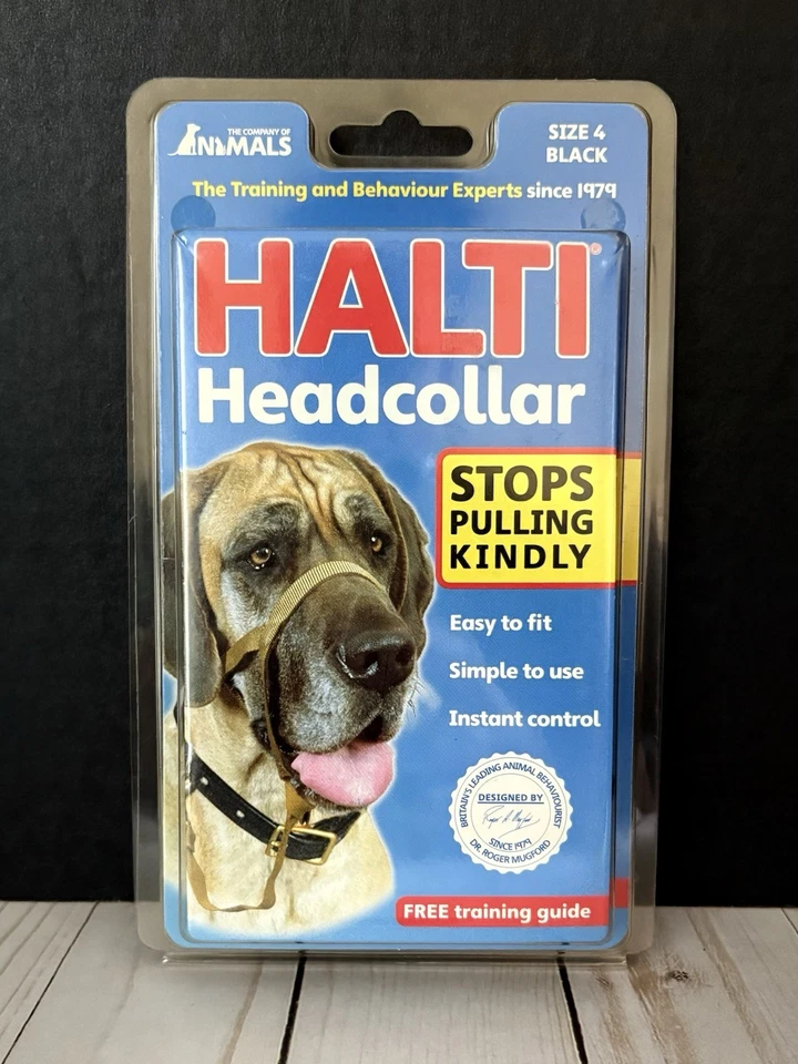 Collar Halti Perro Talla 4 Negro Deja de Tirar Amablemente Fácil Ajuste Fácil de Usar Foto 1 de 3