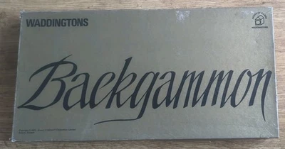 Backgammon -Vintage Waddingtons House Of Games - 1973 Gold Box Edition. Complete - Image 1 of 4