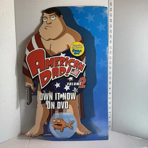 American Dad Band 2 Own It Now On DVD Karton 2-seitiges Ladendisplay 24" Rarität - Bild 1 von 15