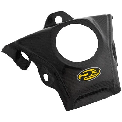 Cubierta del tanque de combustible de carbono P3 negra para Honda CRF110F 2019-2024 Foto 1 de 2