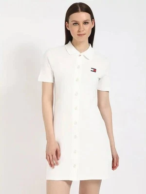 Tommy Hilfiger Shirt Dress White Size L NWT – Classic Chic Everyday Style - Image 1 of 4