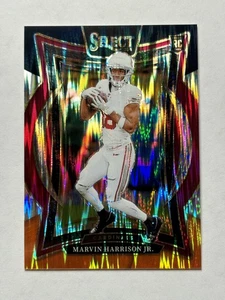 2024 Panini Select Marvin Harrison Jr. #28 Red & Blue Prizm Shock Cardinals - Picture 1 of 2