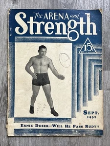 THE ARENA AND STRENGTH Fitness & Sports Magazine ERNIE DUSEK SEP 1932 V 17 NO 6 - Picture 1 of 24