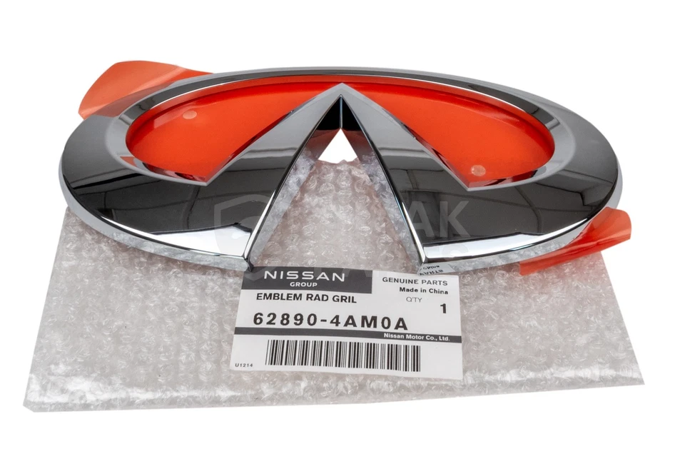 Logotipo emblema grade frontal original do fabricante para Infiniti Q70 Q70L 62890-4AM0A - Imagem 1 de 4