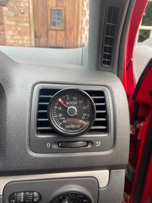 Boost Gauge Pod for VW Golf MK5 – Replacement Vent Fins – 52mm Gauge Mount - Image 1 of 4