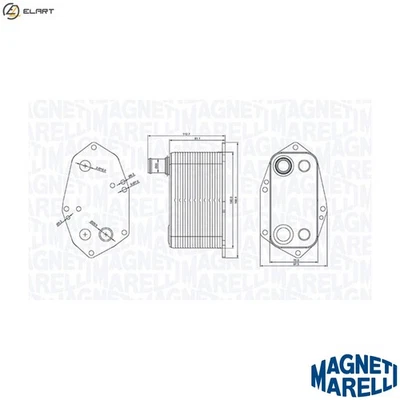 OIL COOLER ENGINE OIL 350300000200 FOR BMW 7/E38 X5/E53 M57D25 2.5L M57D30 2.9L - Image 1 of 4