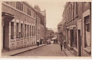 FETTE alte Postkarte, Die Post, High Cross Street, St. Austell, Kernow - Bild 1 von 1