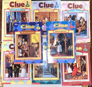 Lote 8 De Colección. Libros CLUE A.E Parker, PB, 1990s YA Mystery Chapter #1-6, #8, #11 - Imagen 1 de 19