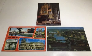 Italien Postkarten Rom Mailänder Dom Ponte Vecchio Florenz Vintage 3er Set - Bild 1 von 21