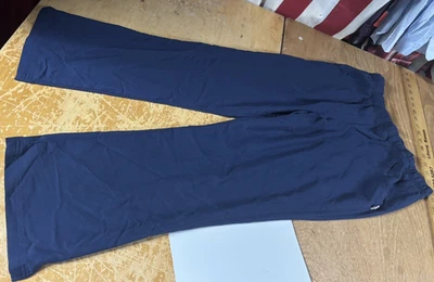 Urbane Ultimate Navy Blue Flare-Leg Scrub Pants Women PMD Petite Medium 9306 - Image 1 of 4