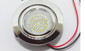 Faretto Tondo da incasso Led Camper Tondo 3W 12V  Small Downled Bianco 6000K - Foto 1 di 2