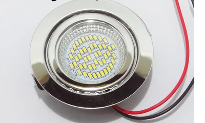 Faretto Tondo da incasso Led Camper Tondo 3W 12V  Small Downled Bianco 6000K - Immagine 1 di 2