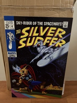 Эскиз и расписной холст The Silver Surfer 4 24 дюйма x 48 дюймов 1 из 1 от SomedayDavinci - Изображение 1 из 4