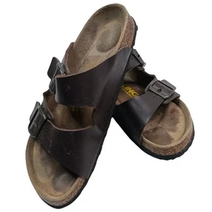Vikings Comfort Revolution Sandals V765 Brown Leather Women's Size 37/6.5 US - Picture 1 of 11