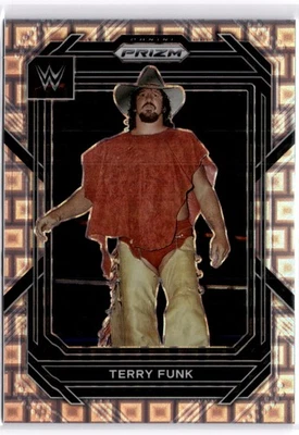 Terry Funk 2023 Panini Prizm Premium Pandora Prizm WWE #114 Legends #023/199 - Image 1 of 2